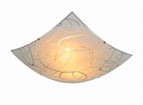 prezzo Plafoniera da Interno Attacco E27 in Metallo Bianco