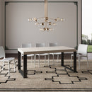 Tavolo Allungabile 180-440x90x77 cm Tecno Premium Cashmere Telaio Antracite 