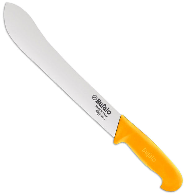 online Couteau Cimeterre Lame 30 cm Buffalo Slaughterhouse S116/30 Manche Jaune