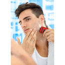 Rasoio Elettrico Ricaricabile 3 Testine Oscillanti Kooper Figaro Rosso