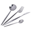 Servizio Set di Posate 24 Pezzi in Acciaio Inox VdE Tivoli 1996 Preciosa Silver