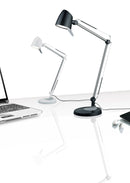 Lampada tavolo da Interno a LED in Metallo Bianco Opaco