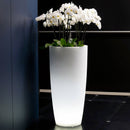 Vaso Luminoso da Giardino a LED Ø33 cm in Resina 5W Cypress Bianco Caldo