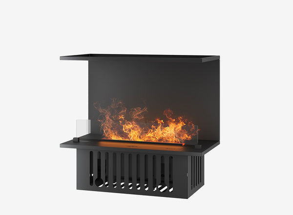 Camino a Vapore Elettrico Effetto Fuoco Invapo Inside C800 80x50x40 cm Nero acquista