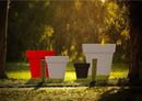 Vaso Ø115x105 cm in Resina Arkema POT M Bianco