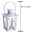 Set 6 Lanterne Quadrata in Metallo H 115 cm