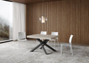 Tavolo Allungabile 140-400x90x77 cm Volantis Premium Cashmere Telaio Antracite 