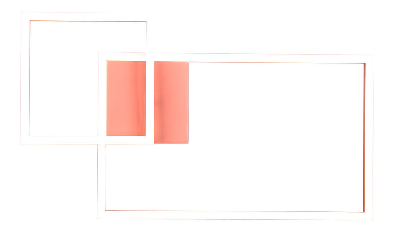 Plafoniera da Interno a LED SMD in Metallo Oro rosa