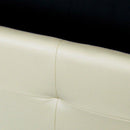 Set 2 Pouf Contenitore in Similpelle Biscube Luxury Crema