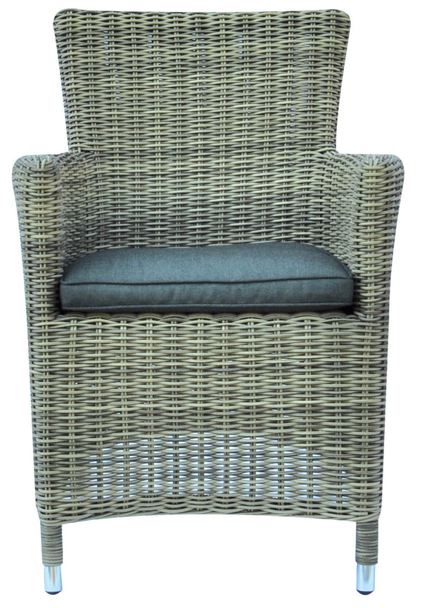 Fauteuil de jardin en osier avec coussin Vorghini Antigua prezzo