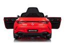 Macchina Elettrica per Bambini 12V Licenza Ufficiale Mercedes CLE53 Sedile in Pelle Rosso