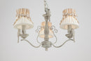 Lampadario Elegant in Metallo Bird Bianco Antique