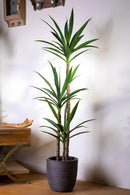 Yucca Artificiale con Vaso Altezza 154 cm Grigio
