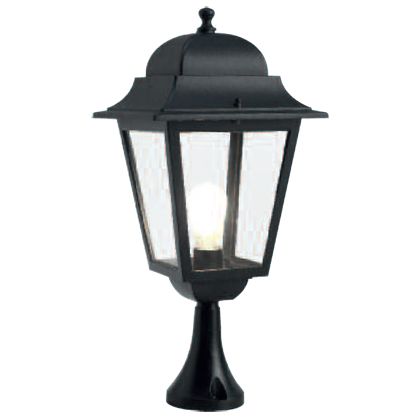 acquista Lampadaire Poteau pour Portail Couleur Noir pour Extérieur Maxi Square Line Livos