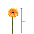 Set 12 Fiori Artificiali di Gerbera Altezza 63 cm Giallo