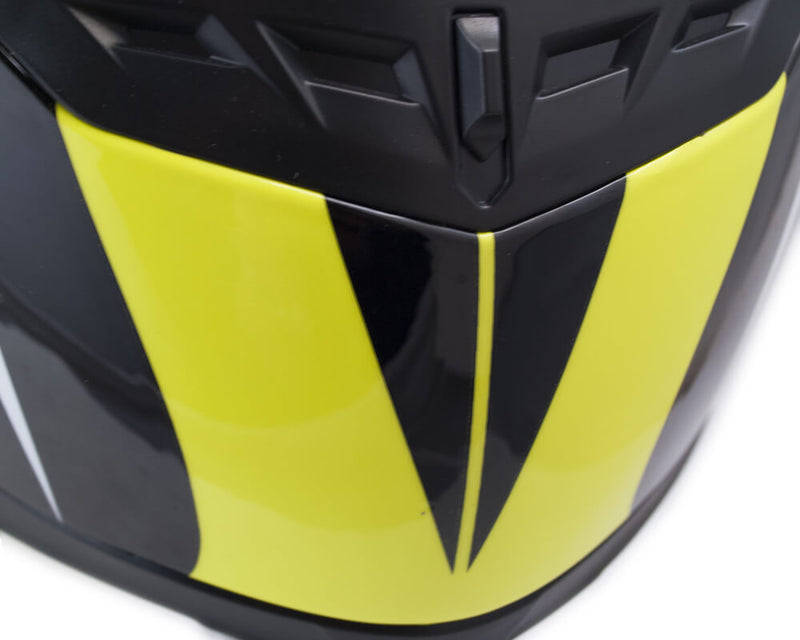 Casco Integrale per Scooter Visiera Lunga CGM Los Angeles 308G Giallo Fluo Varie Misure