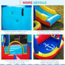 Castello Giostra Gonfiabile 265x260x200 cm in con Pompa Inclusa