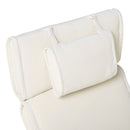 Cuscino per Sdraio Lettino Prendisole da Giardino Bianco Crema 198x53x5 cm 