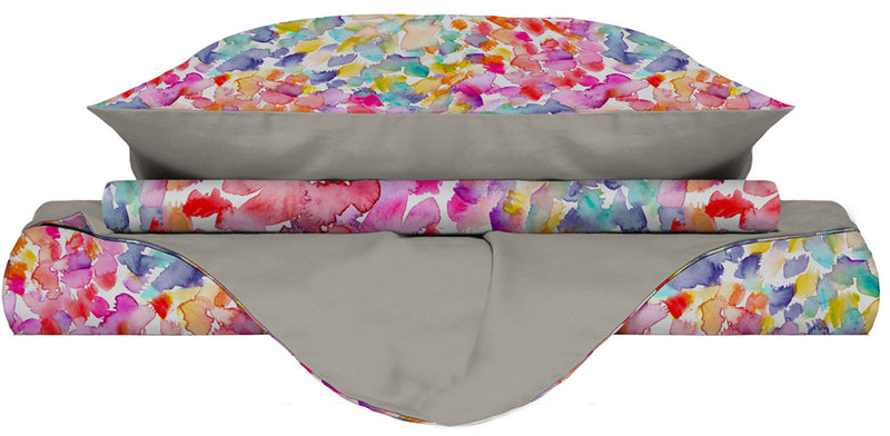 Copripiumino con Stampa sul Sacco e Federe Doubleface Spring