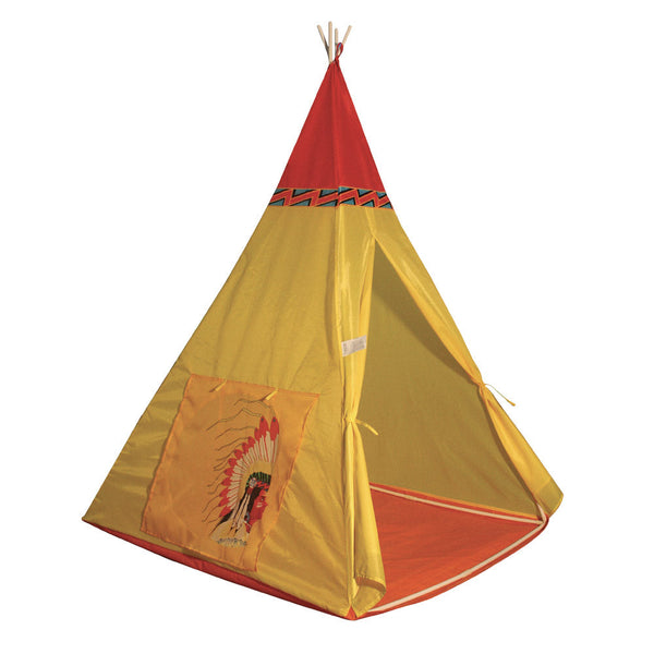 online Tente indienne pour enfants 100x100x135 cm Structure tubulaire en plastique jaune