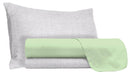 Set Lenzuola Sopra Sotto e Federe in Cotone Pistacchio Varie Misure
