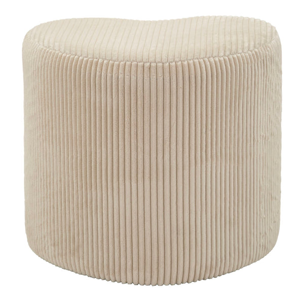 Puff Heart Dublino 49x45x42 cm in MDF e Spugna e Poliestere Bianco acquista