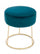Pouf Clarissa Deep D35 en Tissu Effet Velours