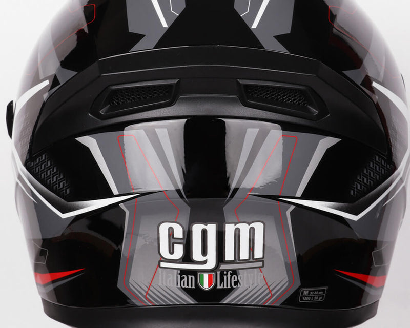 Casco Integrale per Scooter Visiera Lunga CGM Tampere Mach 2 316G Nero Varie Misure