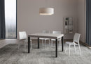 Tavolo Allungabile 120/380x90 cm Everyday Premium Cashmere Gambe Antracite      