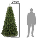 Albero di Natale Namir Ø111x240 cm 1188 Rami Super Folto Realistico con Base a Croce in Metallo e PP Verde      