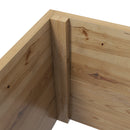 Letto per Orto con Traliccio e Pergola 160x55x183 cm in Legno Naturale