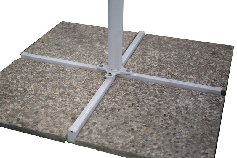 Ombrellone da Giardino in Alluminio Vespro Bianco Varie Misure