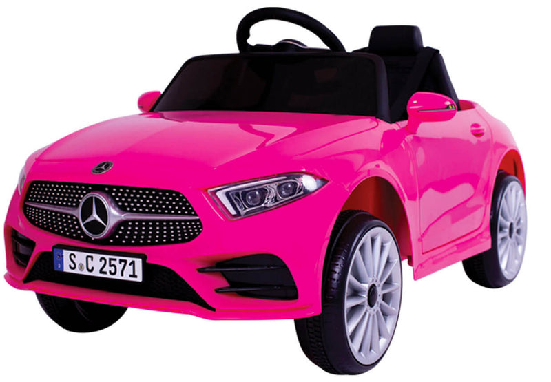 Macchina Elettrica per Bambini 12V con Licenza Mercedes CLS 350 AMG Rosa