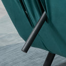 Divano Letto 2 Posti 102x73x81 cm in Tessuto Effetto Velluto Verde