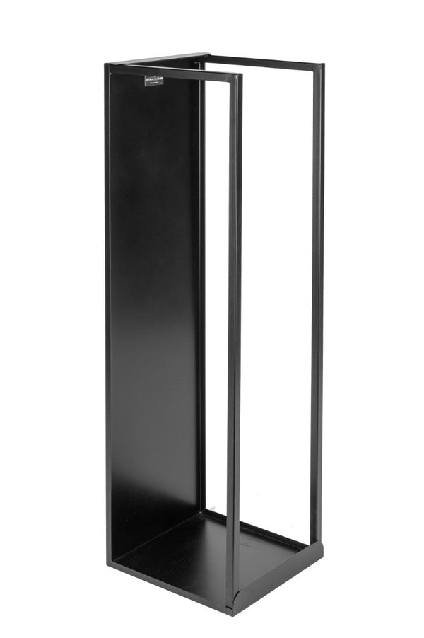 Portalegna per Camino 32x35x120cm in Ferro Verniciato Nero Opaco online