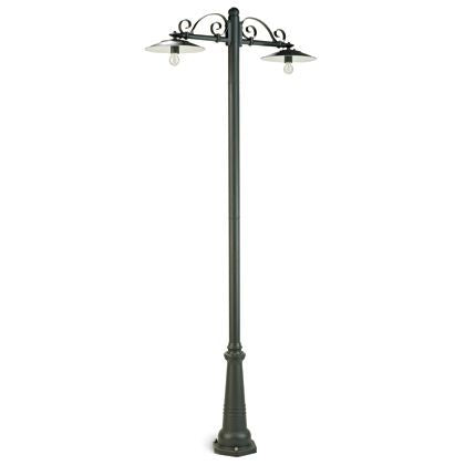 Lampadaire Deux Lumières pour Jardin Couleur Gris pour Outdoor Line Antique Livos sconto