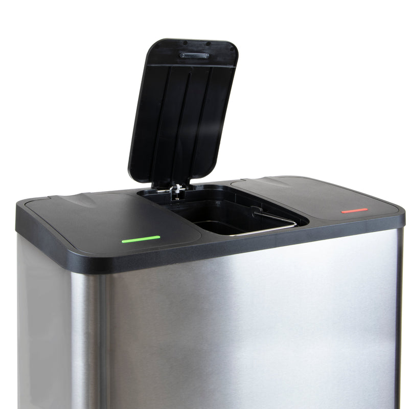 Contenitore Recycle Inox con Scomparti Impostato 3X9 Acciaio Inossidabile Emuca