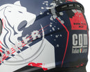 Casco Integrale per Scooter Visiera Lunga CGM Lion 315G Blu Opaco Varie Misure