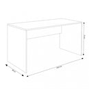 Scrivania Josie 138,5x68x75 h cm in Truciolare bilaminato Bianco