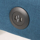 Divano Letto 172x74x75 cm in Tessuto Blu