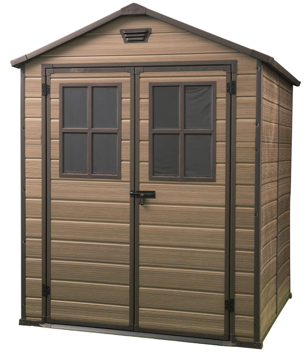 Abri de jardin pour outils 185,8x227x236,8 cm en résine Keter Scala 6x8 Noyer sconto