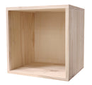 Pensile Libreria 1 Ripiano 36x30x36 cm in Legno di Pino Naturale