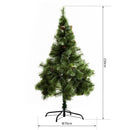 Albero di Natale Artificiale 150 cm 229 Rami con 35 Pigne 