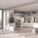 Set 2 Cestelli 78,9x35,4x11,6 cm con Supporti in Acciaio Emuca Bianco