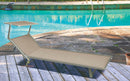 Lettino Prendisole da Giardino in Alluminio Soriani Riccione Beige