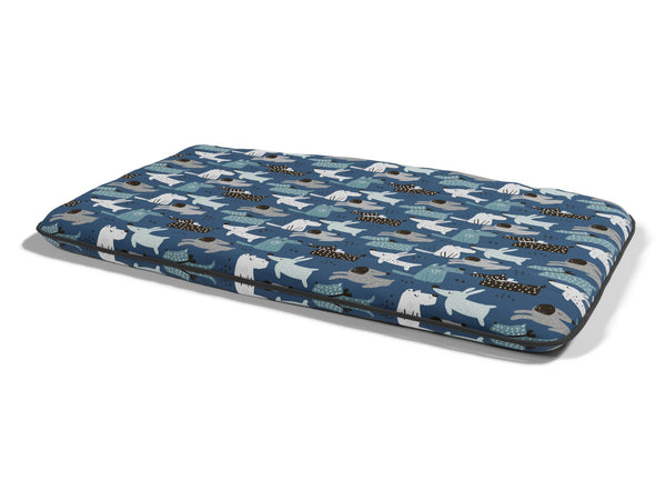 sconto Coussin rembourré pour chiens et chats 60x100 cm en microfibre Blue Dogs
