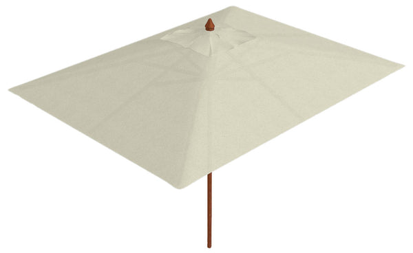 sconto Parasol de jardin 2x3 m mât en bois Ø48 mm toile acrylique écru