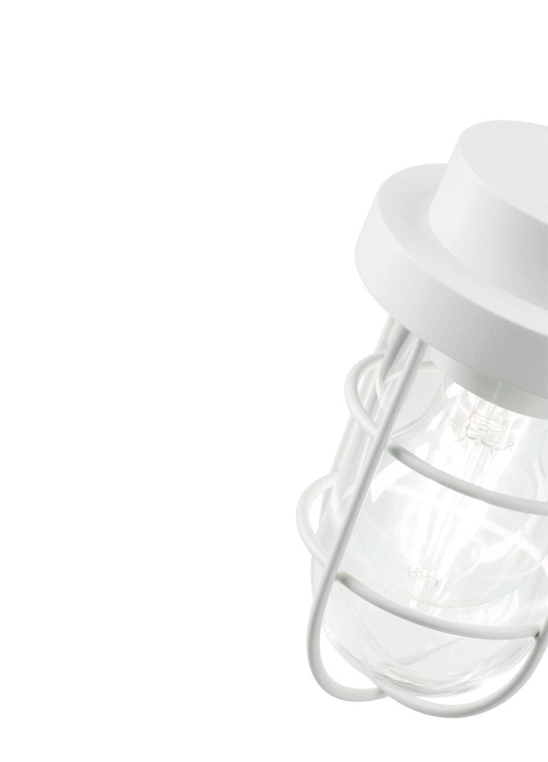 Applique in Basso da Esterno E27 in Alluminio Sovil Bianco