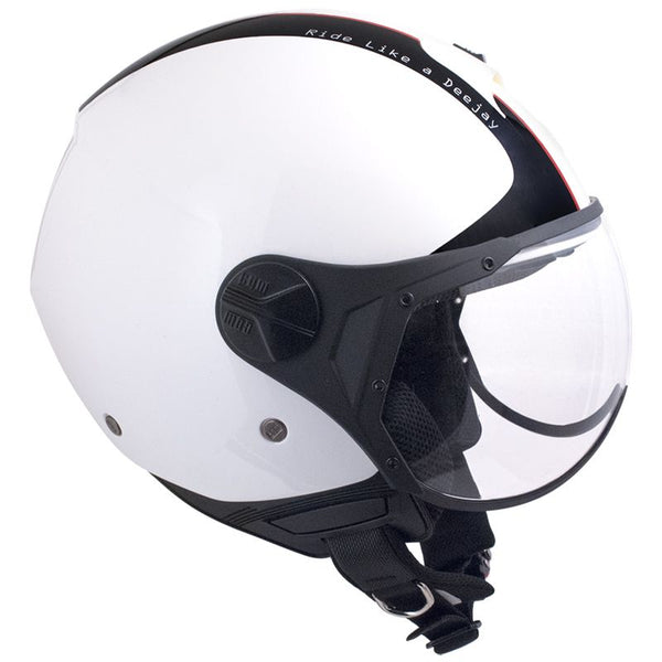 online Casque Jet pour Scooter CGM Deejay 107DJ2 Visière Blanche