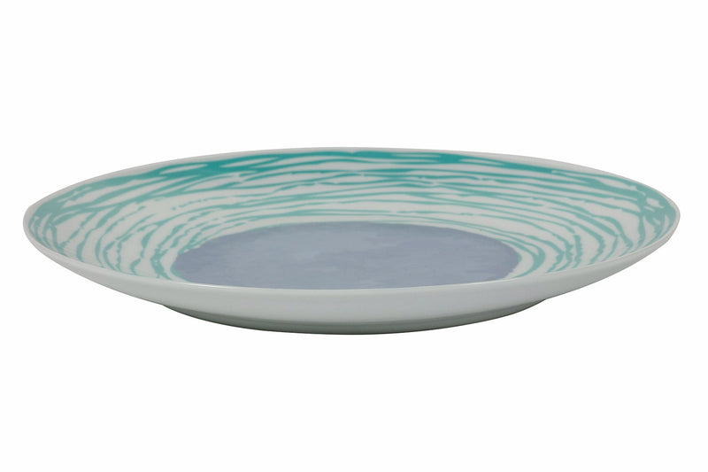 Set 6 Piatti Piani Ø27x2,5 cm in Porcellana Villa d'Este Home Tivoli Marea